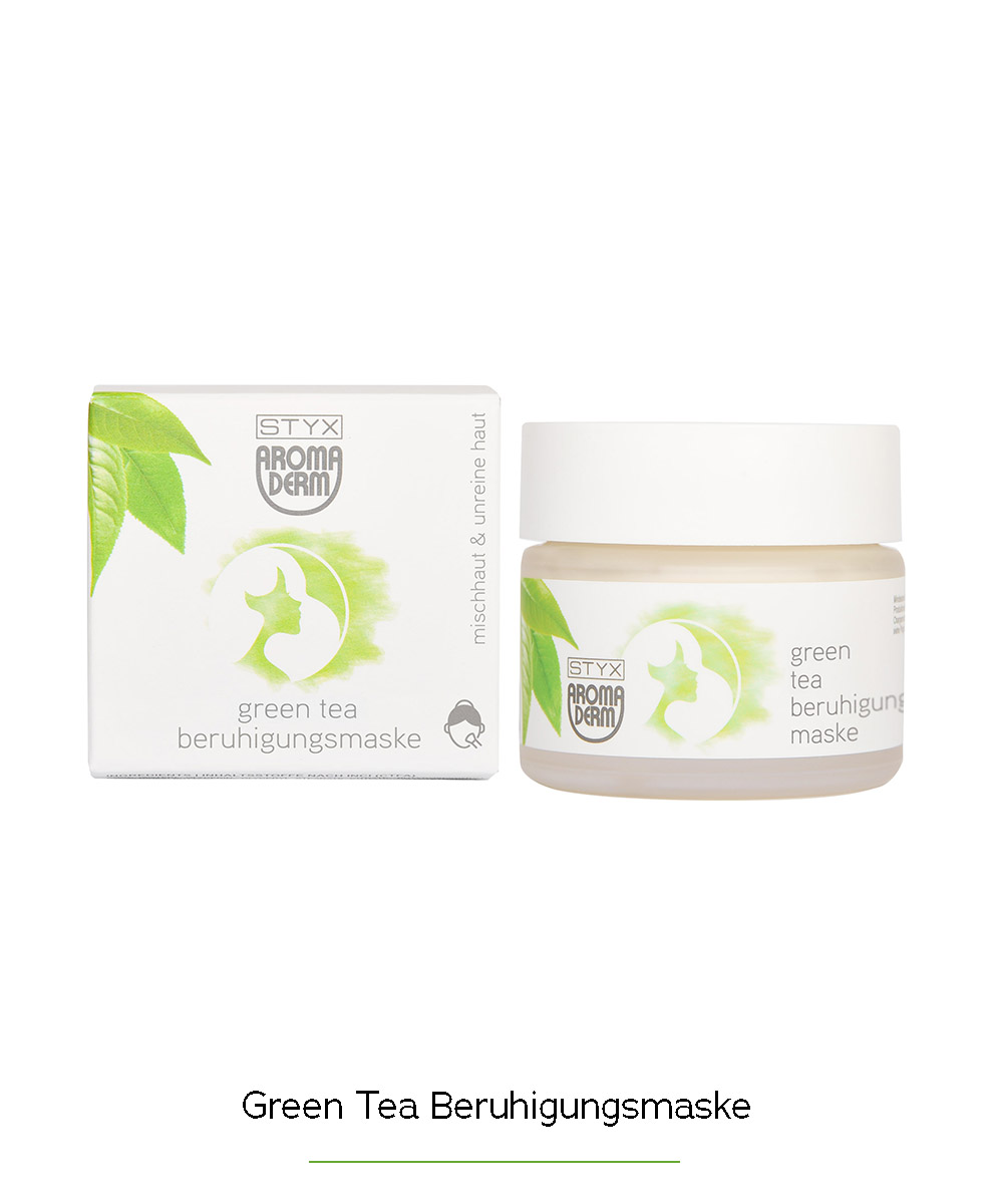 Green Tea Beruhigungsmaske, Aroma Derm